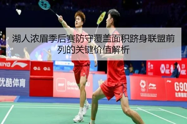 湖人浓眉季后赛防守覆盖面积跻身联盟前列的关键价值解析